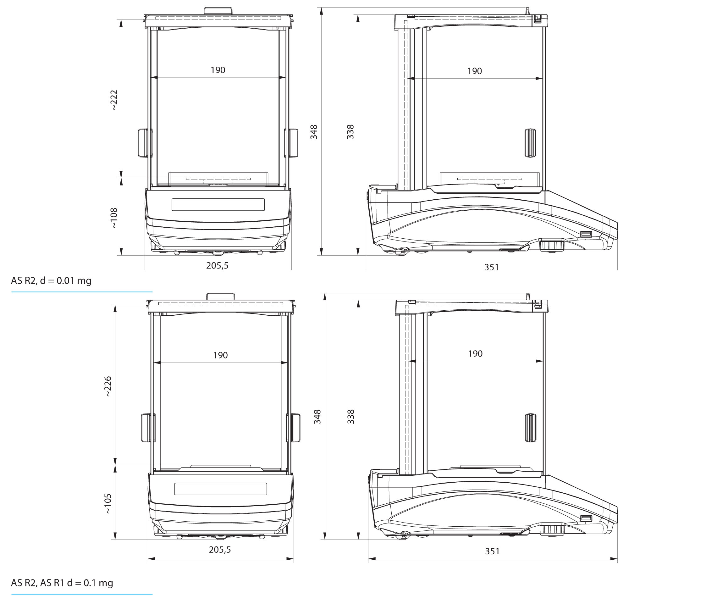 Analysenwaage AS 220.R2 PLUS