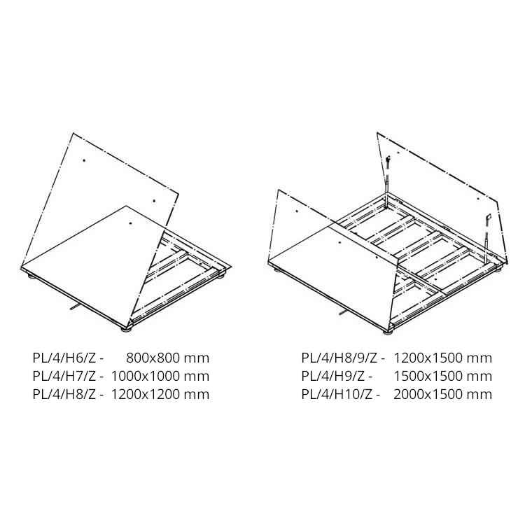 Bodeneinbauwaage H315.4.150.H6/Z