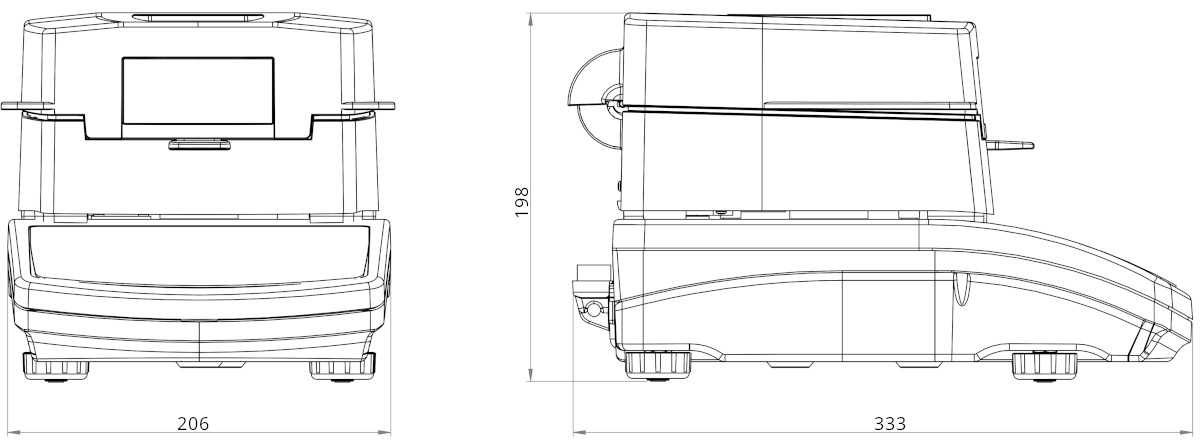 Feuchtebestimmer MA 110.R.NS