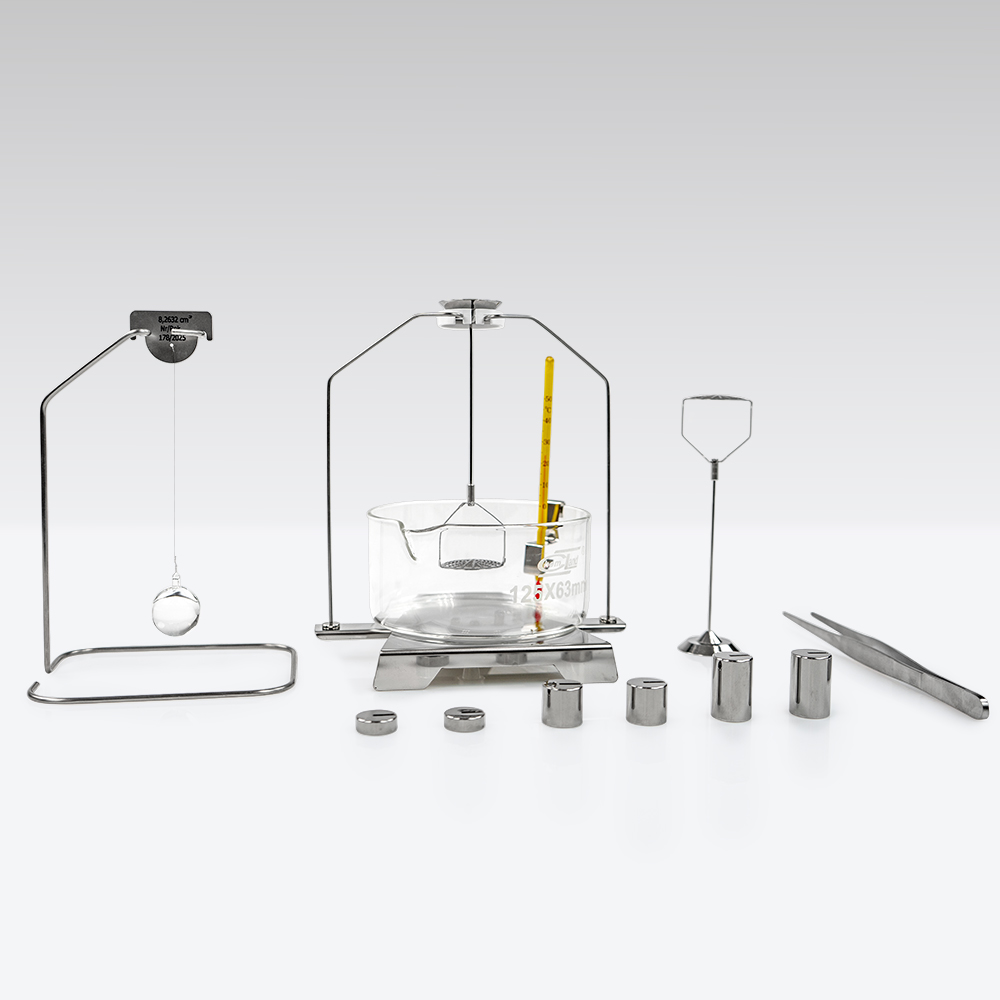 KIT 85 - Set zur Dichtebestimmung von Feststoffen und Flüssigkeiten