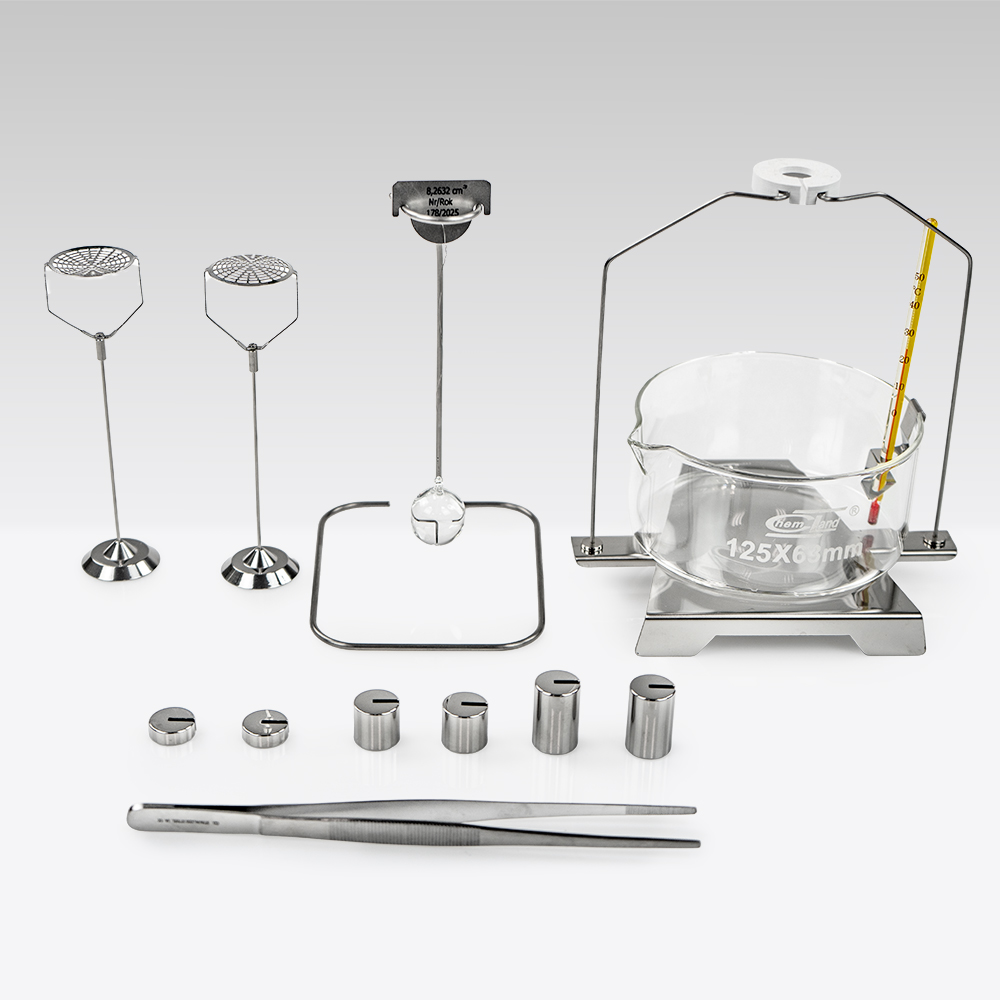 KIT 85 - Set zur Dichtebestimmung von Feststoffen und Flüssigkeiten