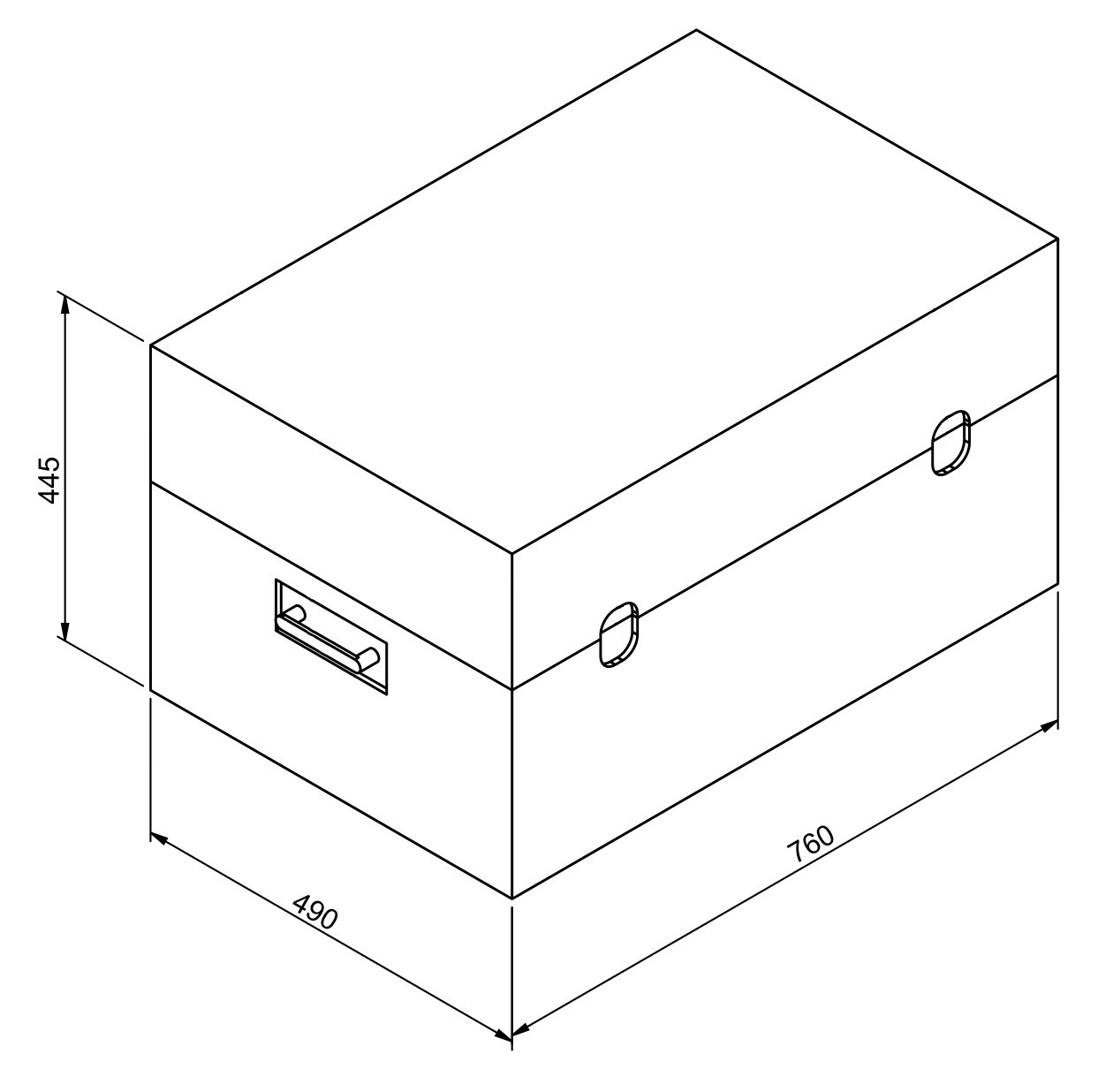 Koffer für AS.R2 PLUS Waage