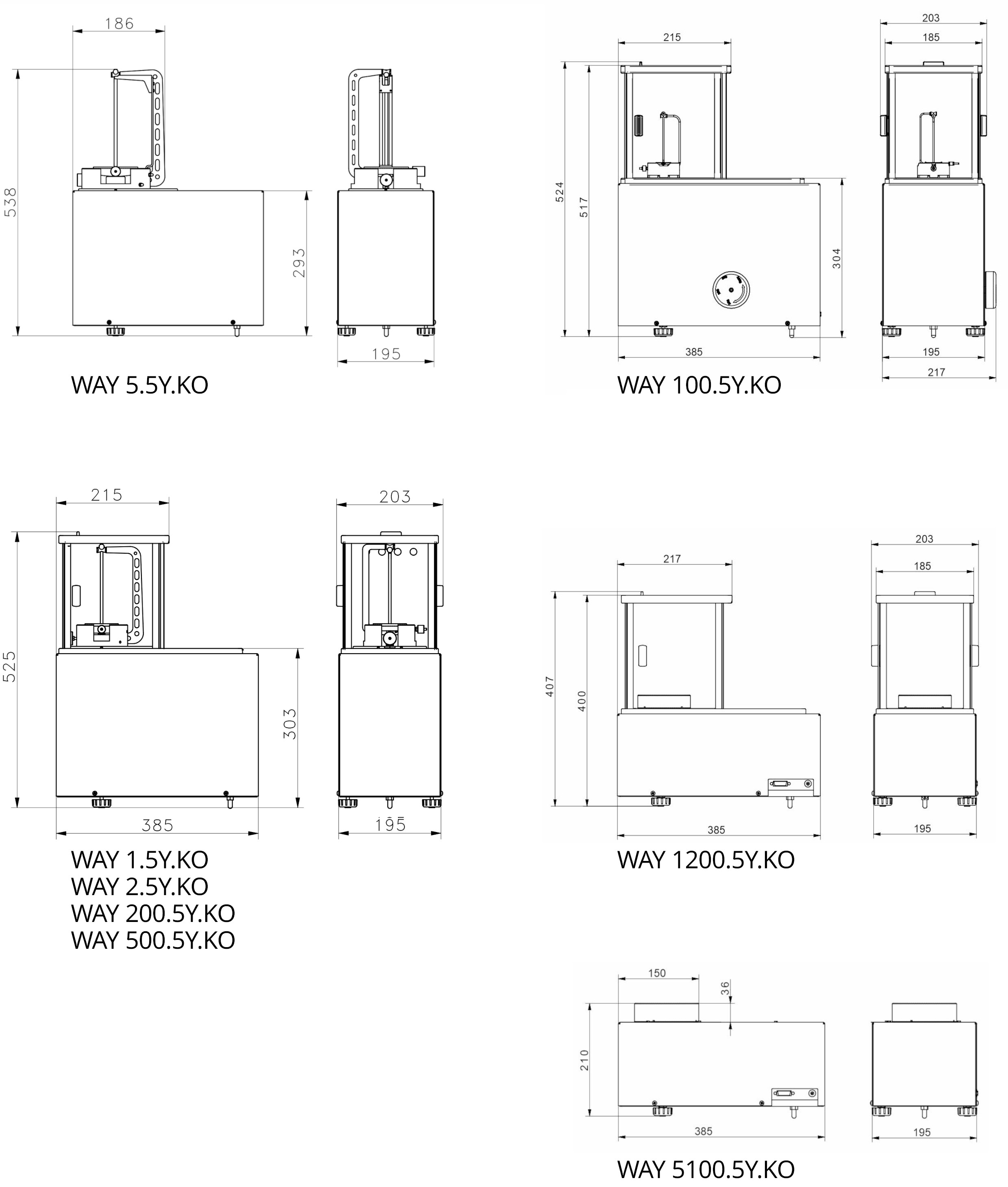 Massekomparator WAY 1200.5Y.KO