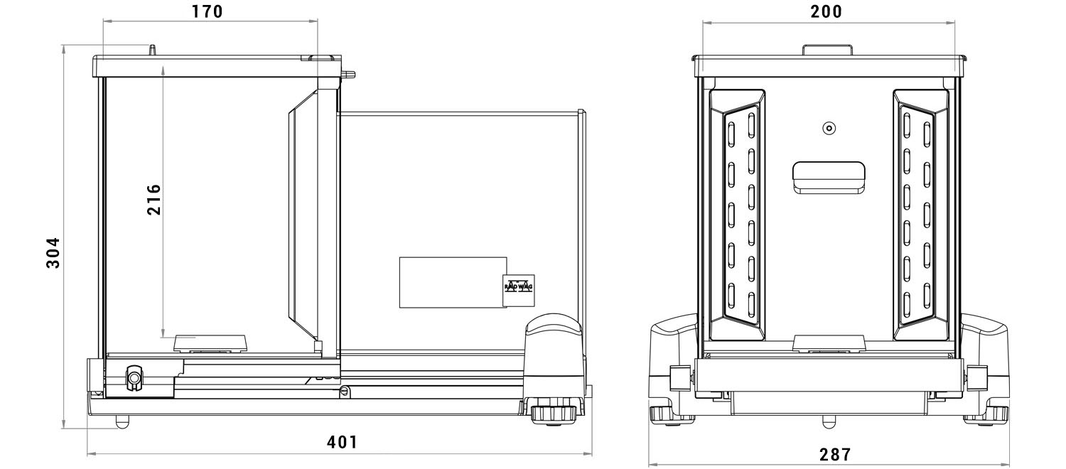 Mikrowaage XA 6.5Y.M.A