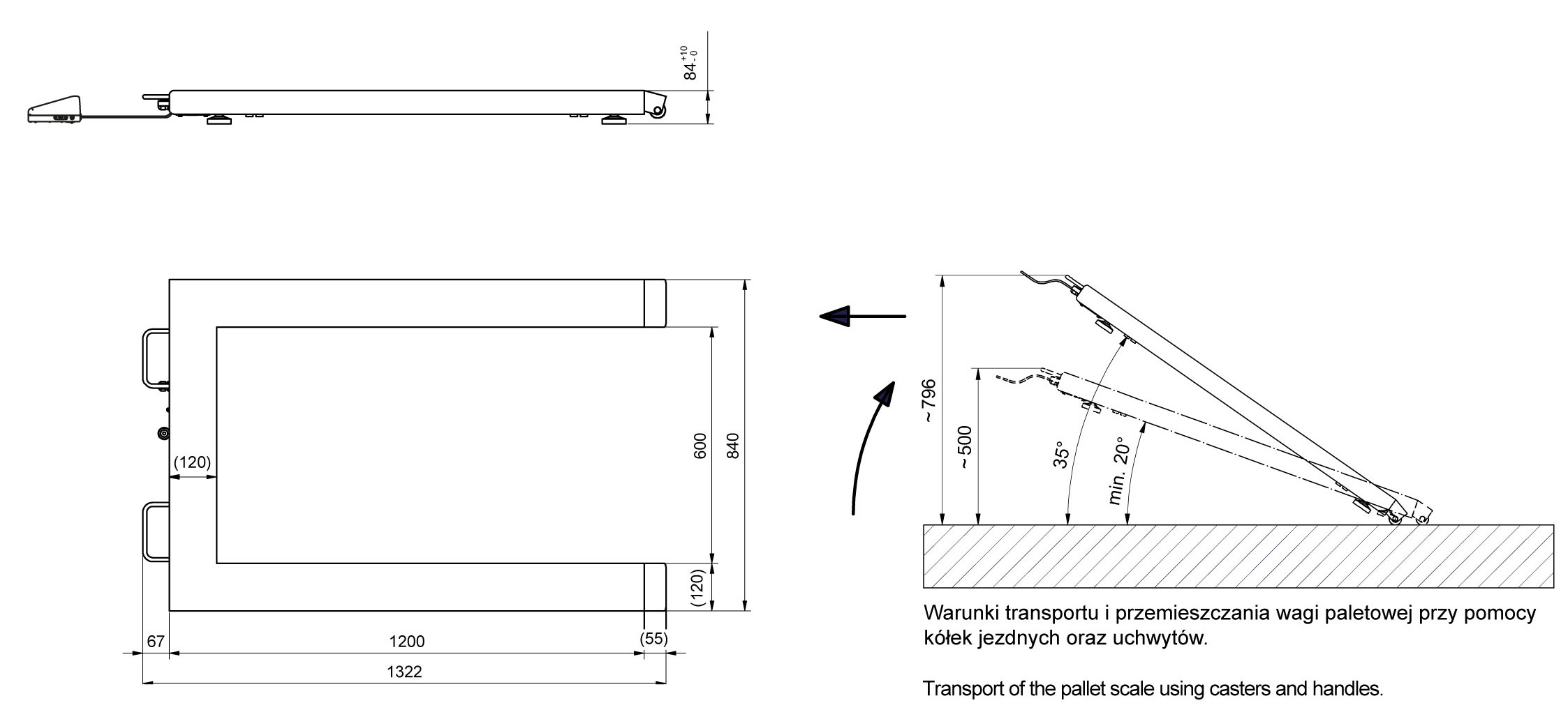 Palettenwaage C315.4P.1500/3000.C