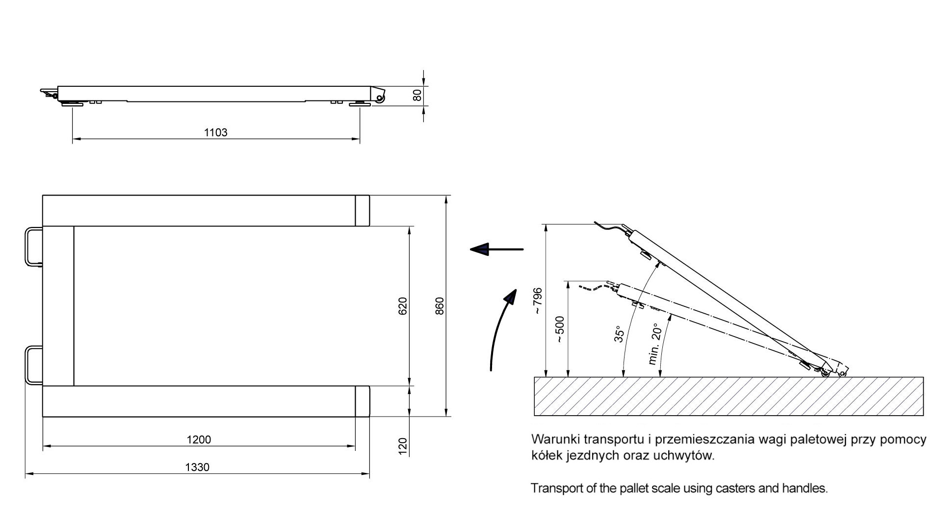 Palettenwaage H315.4P.3000.H