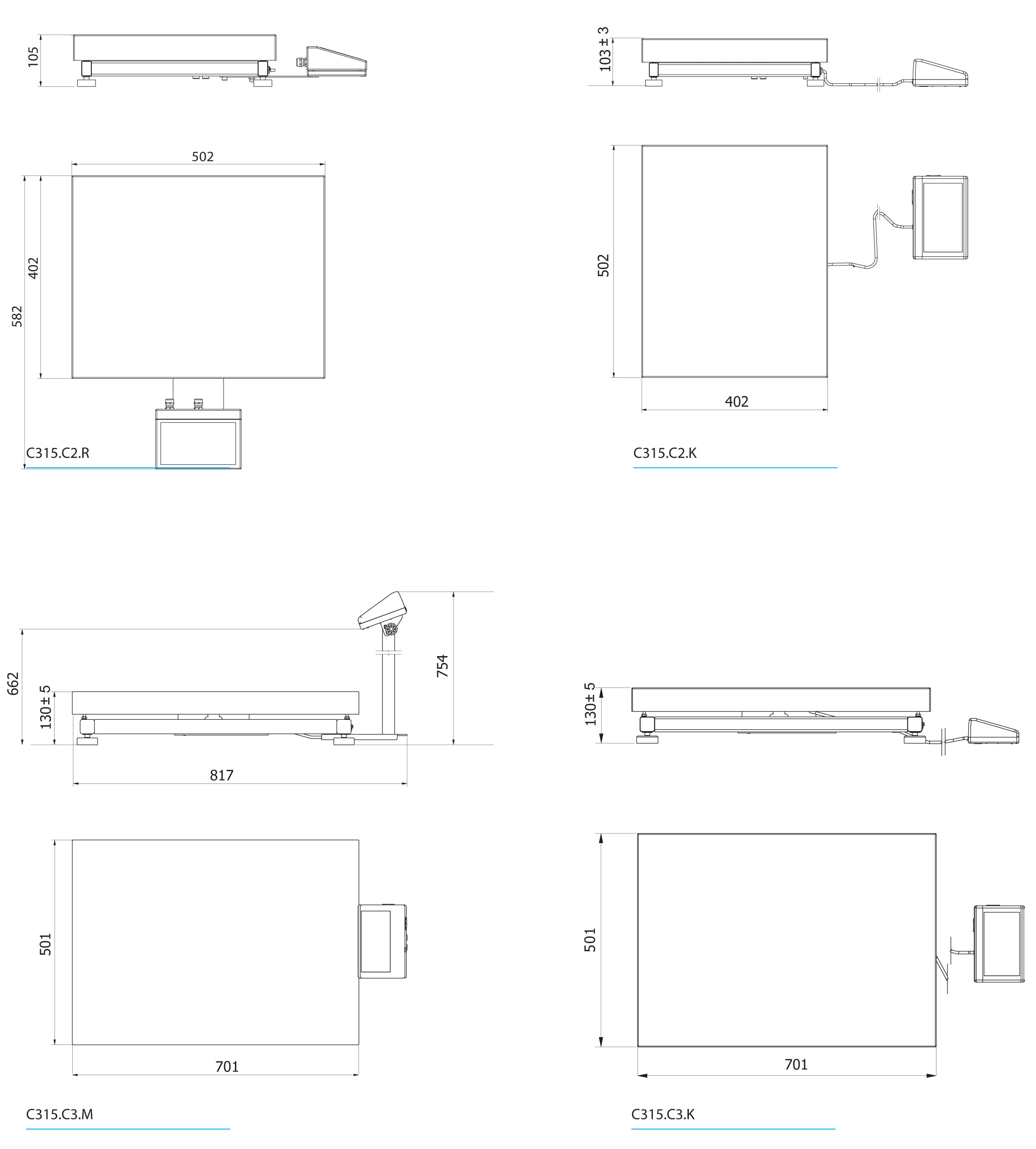 Plattformwaage C315.300.C2.K