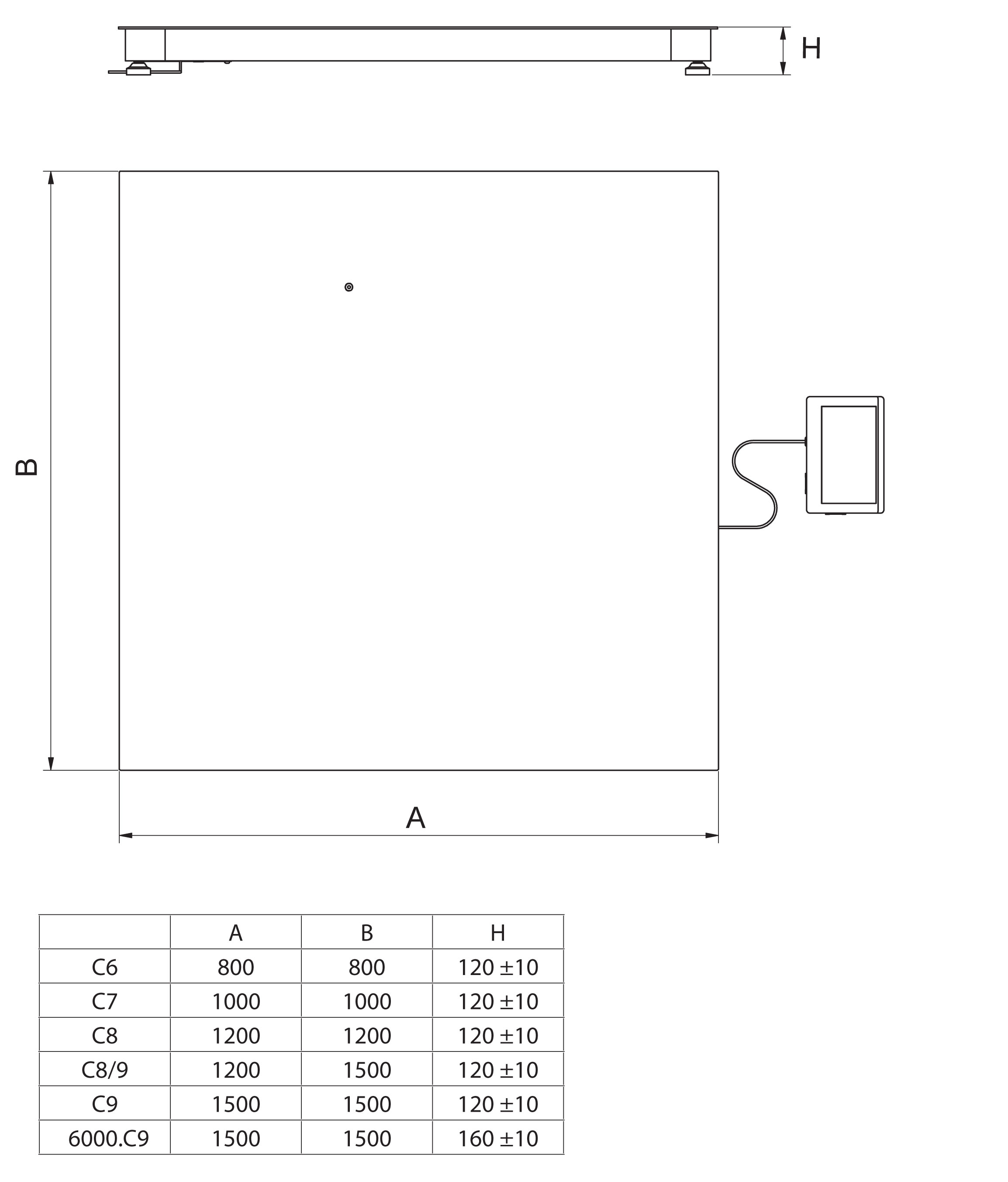 Plattformwaage C315.4.1500.C7