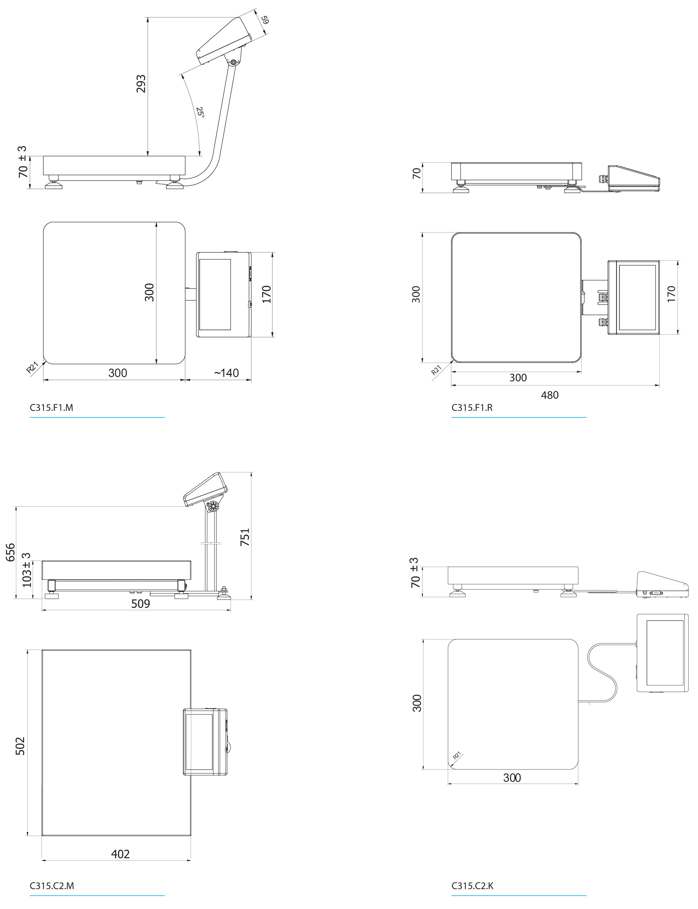 Plattformwaage C315.6.F1.R