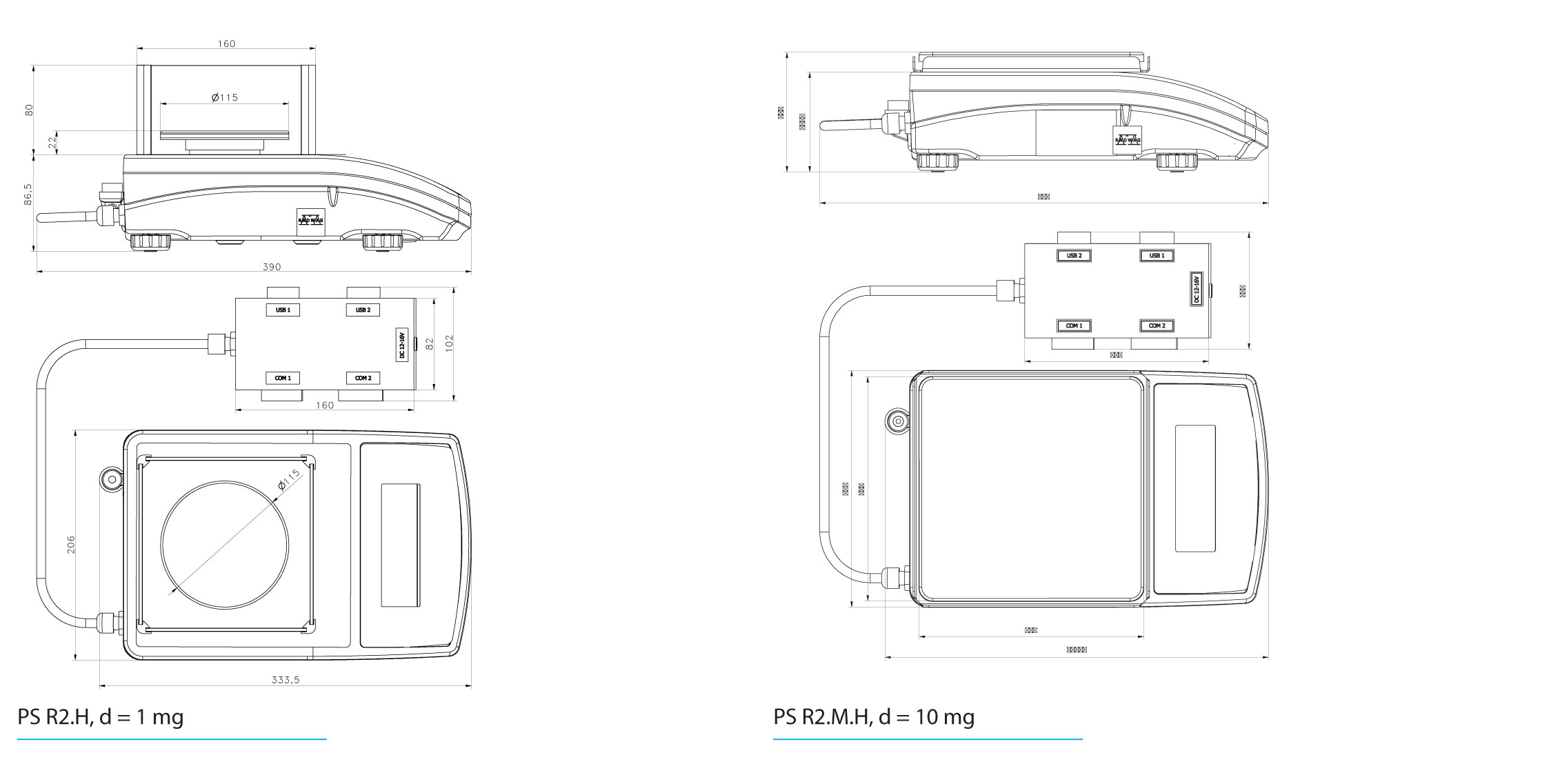 Präzisionswaage PS 2100.R2.M.H