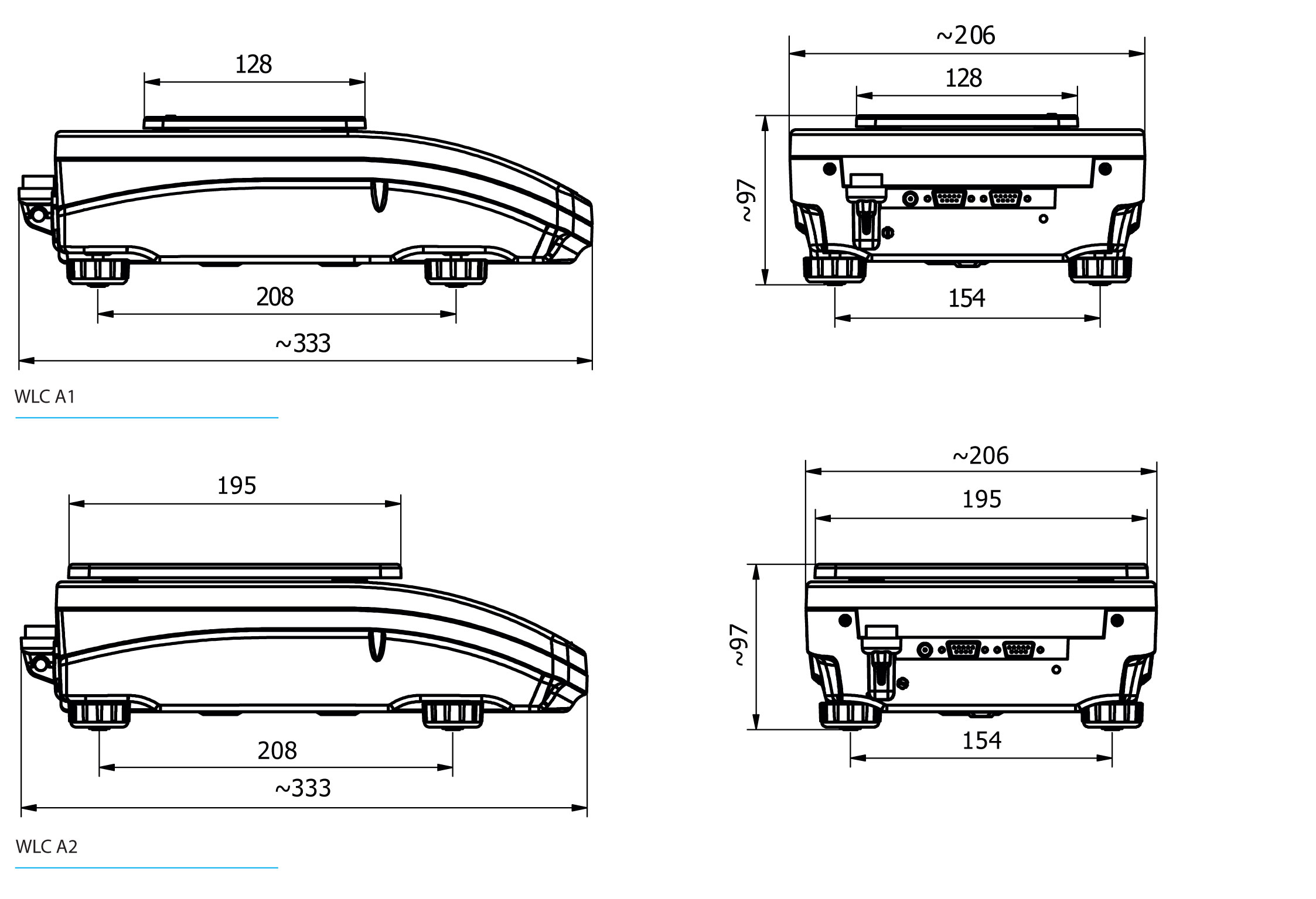 Präzisionswaage WLC 0,6/A1/C/2/IO