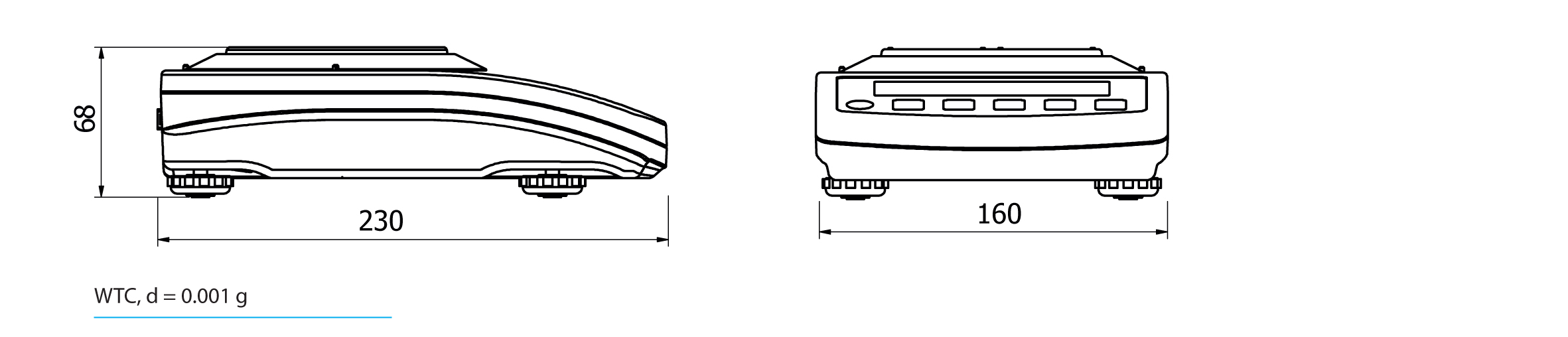 Präzisionswaage WTC 200