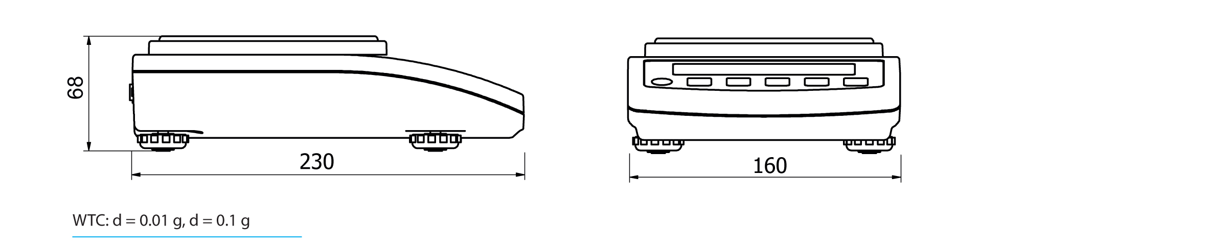 Präzisionswaage WTC 3000