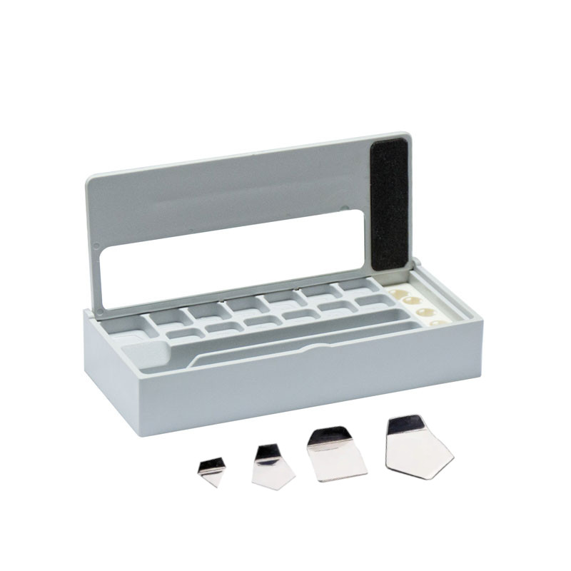 Prüfgewicht der M1 Klasse - Plättchenform, Set (1 mg - 500 mg), Kunststoff-Etui