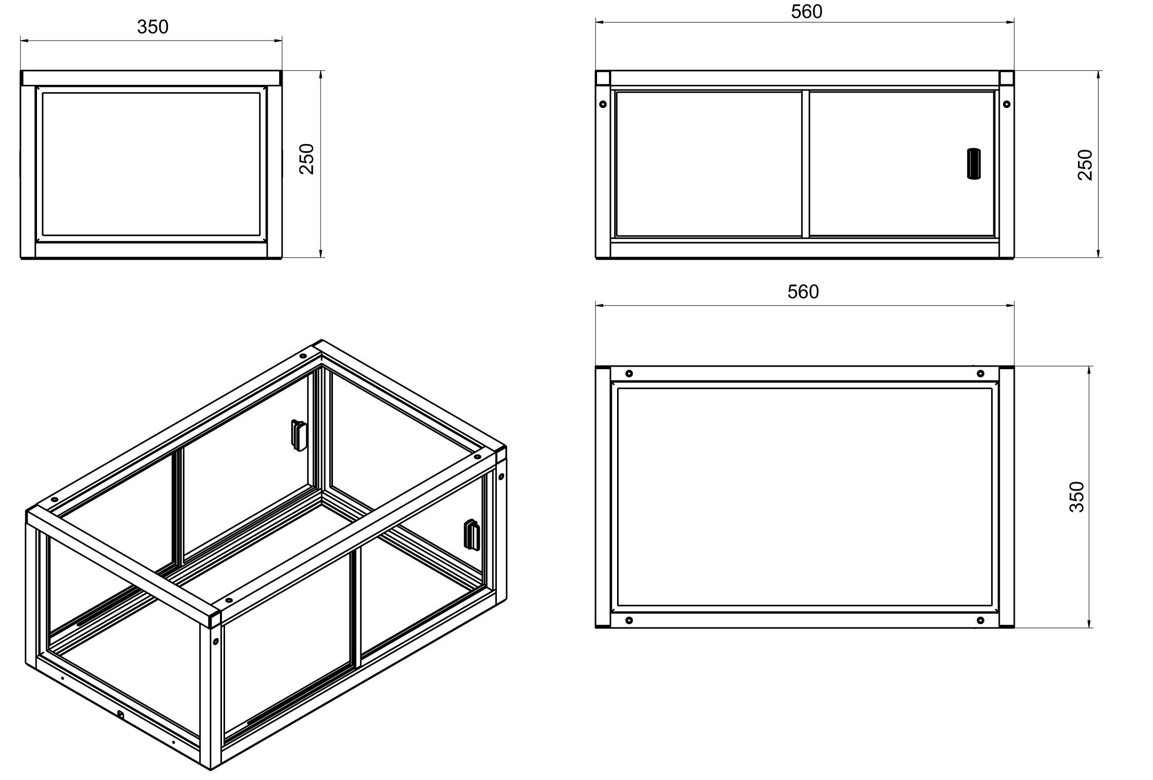 Windschutzschrank für Mikrowaagen