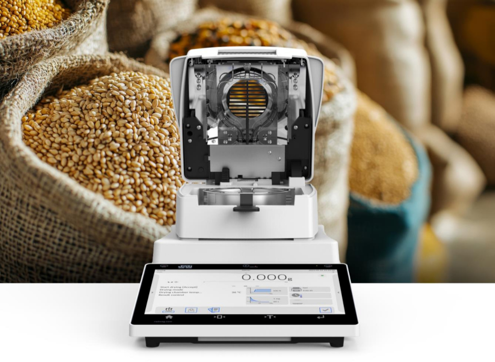 Getreideanalyse mit RADWAG MA X7